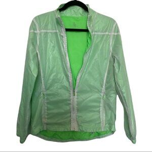 Gap Fit Green Florescent Activewear Windbreaker Jacket